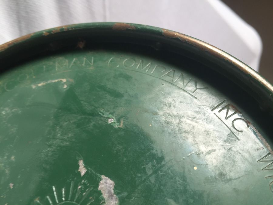 Vintage Green Coleman Pyrex Etched Glass Lantern [Photo 16]