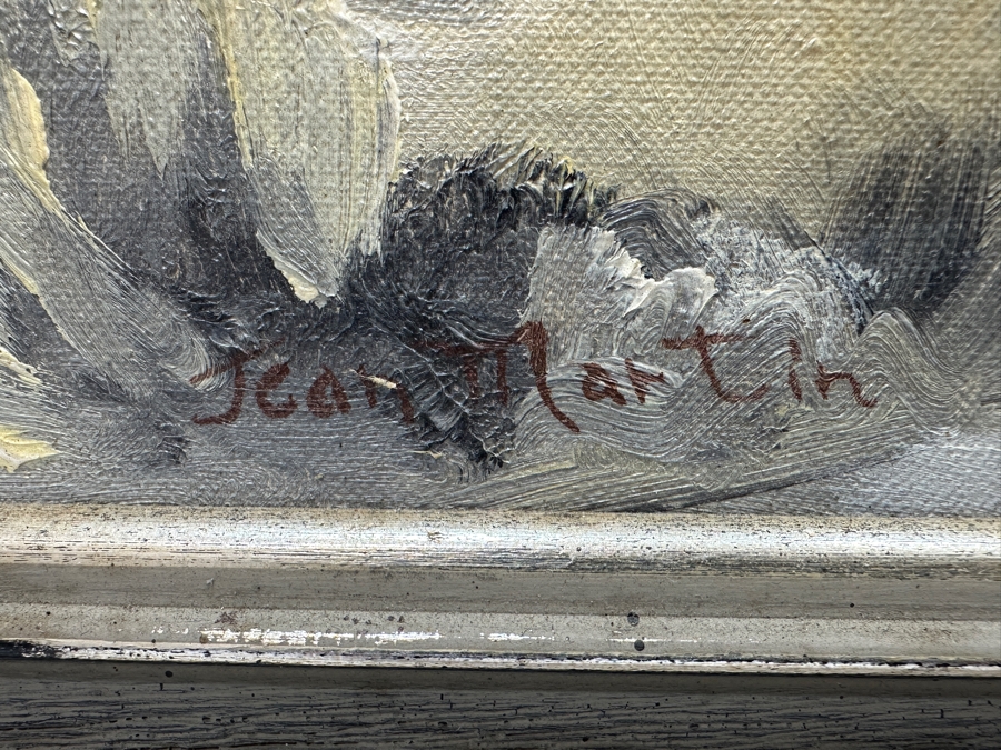 Jean V Martin (1906-1986, San Diego) Original Desert Landscape Painting Signed Lower Left [Photo 7]