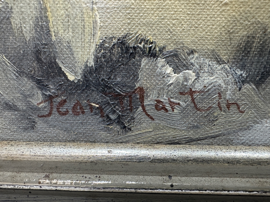 Jean V Martin (1906-1986, San Diego) Original Desert Landscape Painting Signed Lower Left [Photo 8]