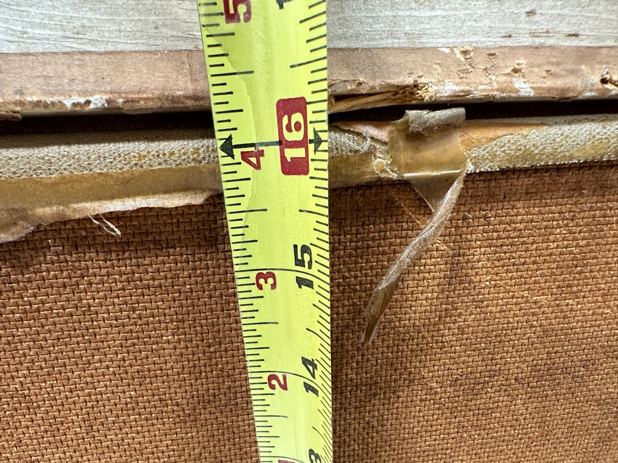 Original French Impressionist Style Painting Of Sailboats On Canvas Signed Lower Right Artist Signature Illegible E. Bu?rkle 20 X 16 Framed 26 X 22 [Photo 10]