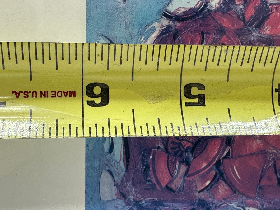 Autographed Elton John Signature In Black Marker Pen At Bottom Of A Print Of Julian Schnabel's 1997 Oil And Plates Painting Of Elton John Used As Cover Artwork For Elton John's Album 'The Big Picture' 6 X 8 Framed 16 X 19 [Photo 9]