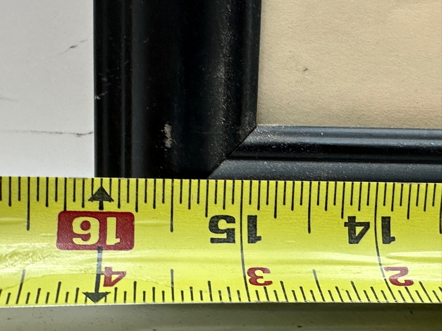 Autographed Elton John Signature In Black Marker Pen At Bottom Of A Print Of Julian Schnabel's 1997 Oil And Plates Painting Of Elton John Used As Cover Artwork For Elton John's Album 'The Big Picture' 6 X 8 Framed 16 X 19 [Photo 11]