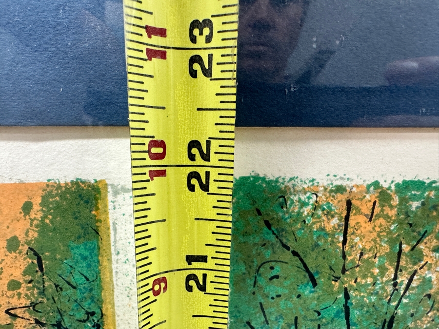 Yves Ganne (B. 1931, French) Hand Signed Lithograph Titled 'Flowers And Fruit In Front Of The Window' Numbered 50 Of 260 16 X 22 Framed 21 X 27.5 [Photo 7]