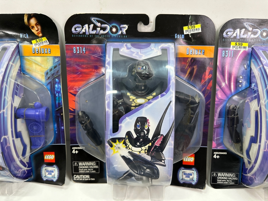 (6) Vintage 2002 LEGO Galidor Action Figures New In Blister Packs: Nick Deluxe, Gorm Deluxe, Gorm, Euripides, Nepol & Allegra [Photo 2]