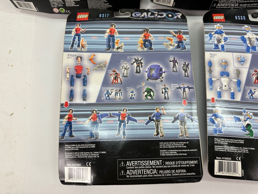 (6) Vintage 2002 LEGO Galidor Action Figures New In Blister Packs: Nick Deluxe, Gorm Deluxe, Gorm, Euripides, Nepol & Allegra [Photo 16]