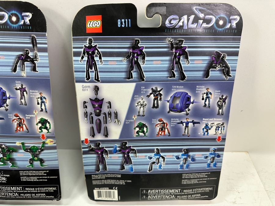 (6) Vintage 2002 LEGO Galidor Action Figures New In Blister Packs: Nick Deluxe, Gorm Deluxe, Gorm, Euripides, Nepol & Allegra [Photo 13]