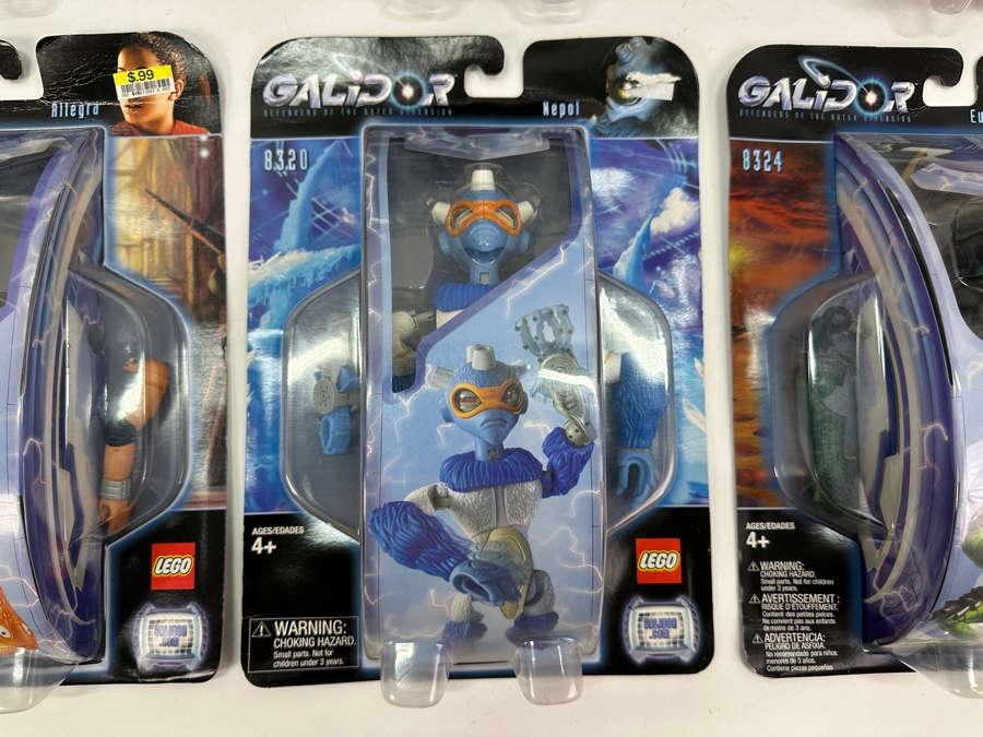 (6) Vintage 2002 LEGO Galidor Action Figures New In Blister Packs: Nick Deluxe, Gorm Deluxe, Gorm, Euripides, Nepol & Allegra [Photo 6]