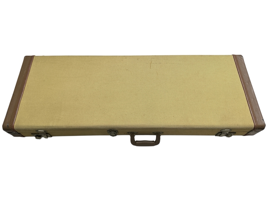 Vintage 1979 Fender Antigua Stratocaster Solid Body Electric Guitar Made In Fullerton, California Factory USA Serial Number S956730 With Fender Tweed Hard Case (Case Has Damaged Latch And Lock) 38.5'L Estimate $3,000-$4,000 [Photo 3]