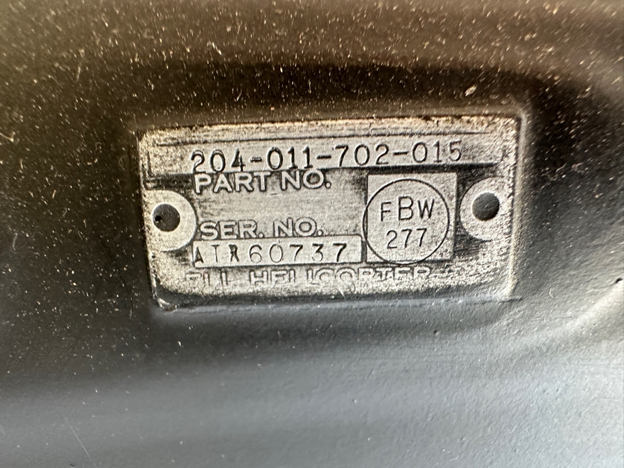 Just Added - Actual Bell Helicopter Tail Rotor Mounted On Wooden Frame 54.5 X 22 With U.S. Army Master Aviator Badge Pilot Wings And Crazy Horse Saloon Anchorage, AK Ice Scraper  [Photo 3]