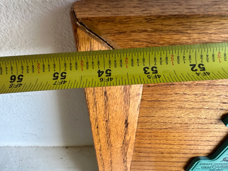 Just Added - Actual Bell Helicopter Tail Rotor Mounted On Wooden Frame 54.5 X 22 With U.S. Army Master Aviator Badge Pilot Wings And Crazy Horse Saloon Anchorage, AK Ice Scraper  [Photo 11]