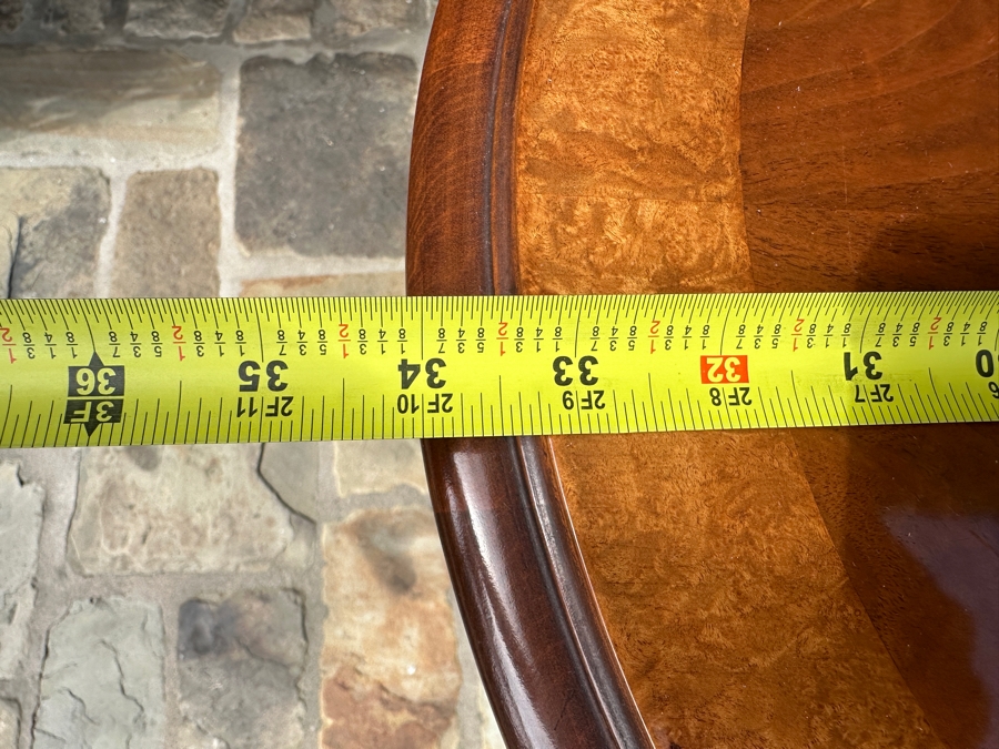 Just Added - Vintage Imperial Oval Wooden Side Table 34 X 24 X 29H [Photo 9]