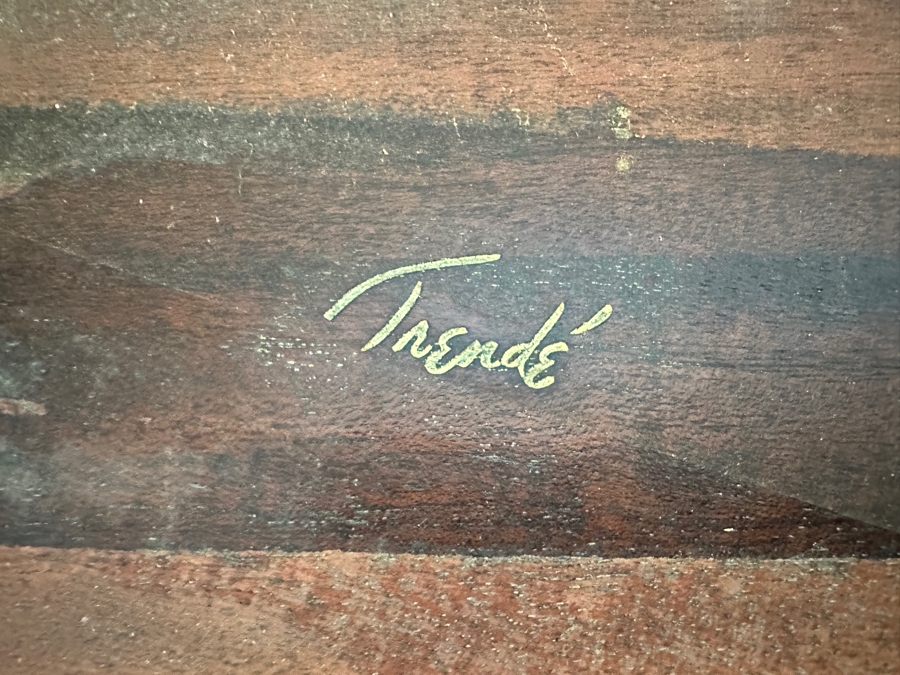 Just Added - Inlaid Wooden Drop Leaf Coffee Table 51W X 21D X 17H [Photo 5]