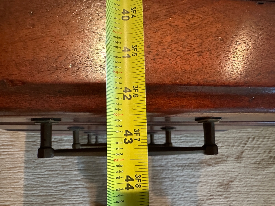 Just Added - Impressive 3-Piece Teak Leather Top Executive Partners Desk 78'W X 44'D X 30'H [Photo 12]