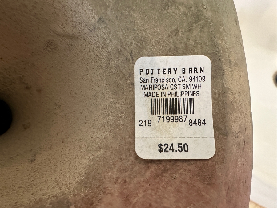 Just Added - Set Of Three Pottery Barn Candle Holders Tallest Is 9.5'H [Photo 3]