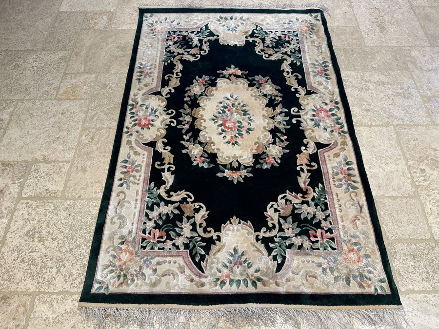 Just Added - Finely Hand Knotted Aga John Oriental Chinese Silk Blend Area Rug 48 X 72 Retails $1,680 [Photo 2]