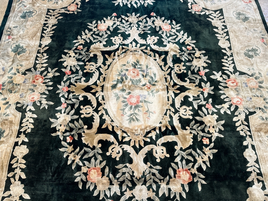 Just Added - Finely Hand Knotted Aga John Oriental Chinese Silk Blend Area Rug 95 X 120 Retails $5,500 [Photo 4]
