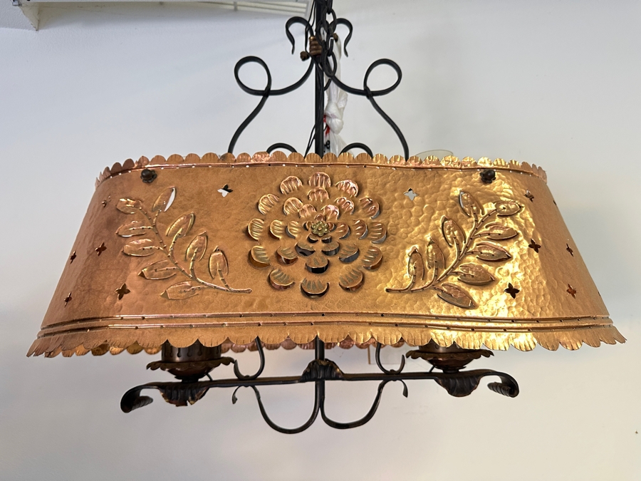 Just Added - Copper Light Fixture 28W X 24H