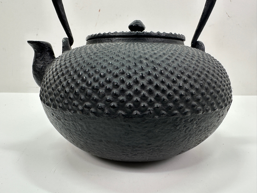 Vintage Japanese Cast Iron Kettle Tetsubin 8'H [Photo 3]