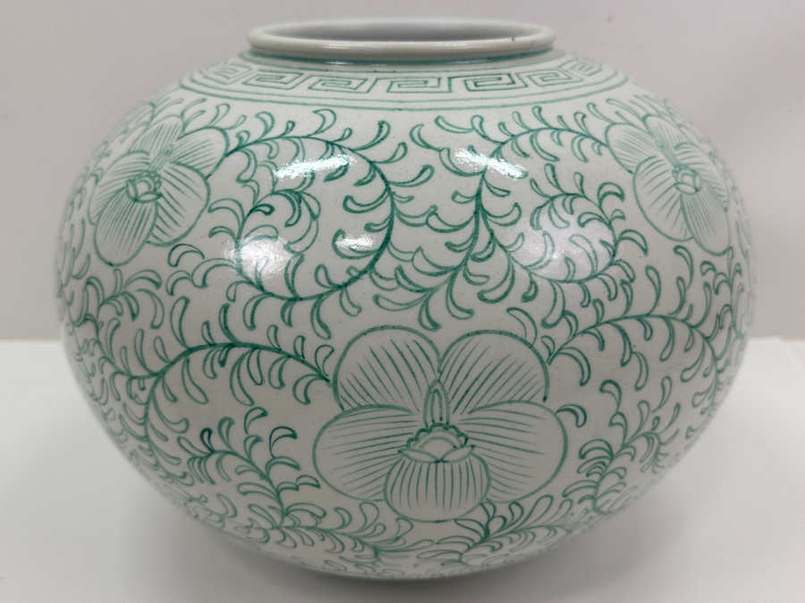 Large Hand Painted Vase 13W X 10H [Photo 2]