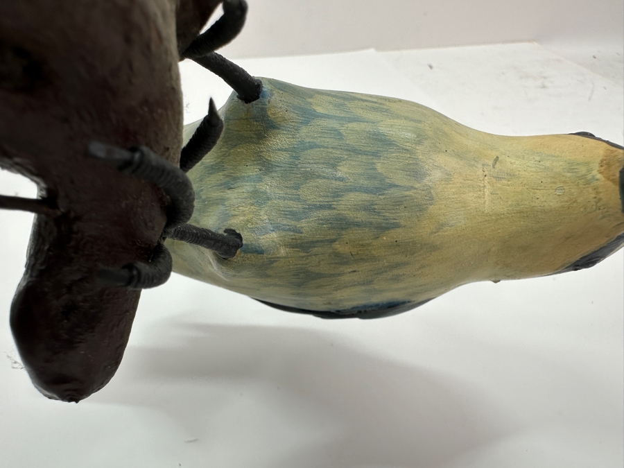 Pair Of Hand Painted Kingfisher Bird Figurines 7'H [Photo 9]