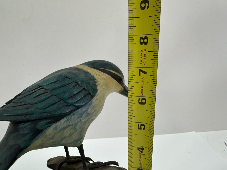 Pair Of Hand Painted Kingfisher Bird Figurines 7'H [Photo 10]