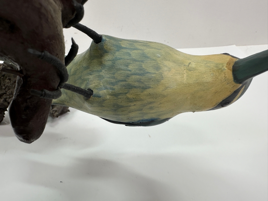 Pair Of Hand Painted Kingfisher Bird Figurines 7'H [Photo 8]