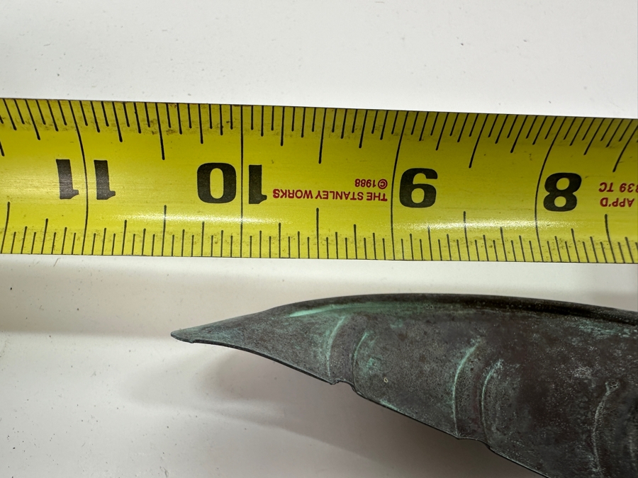 Artist Signed Copper Turtle Wall Sculpture 10.5W X 10H X 2D [Photo 5]