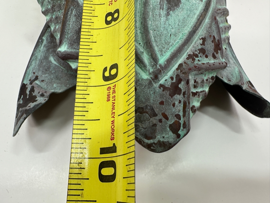 Artist Signed Copper Turtle Wall Sculpture 10.5W X 10H X 2D [Photo 6]