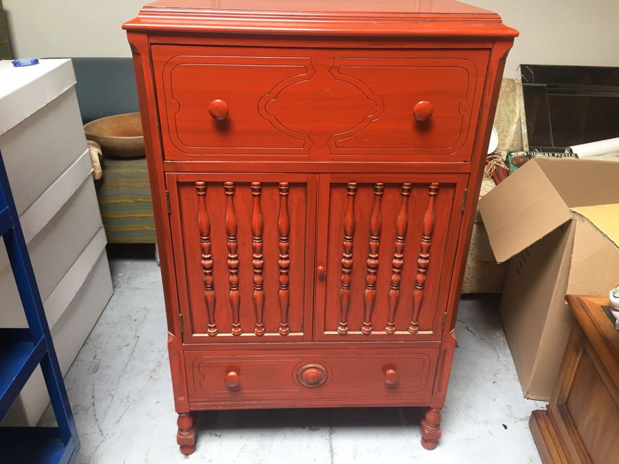 Vintage Red Dresser [Photo 1]