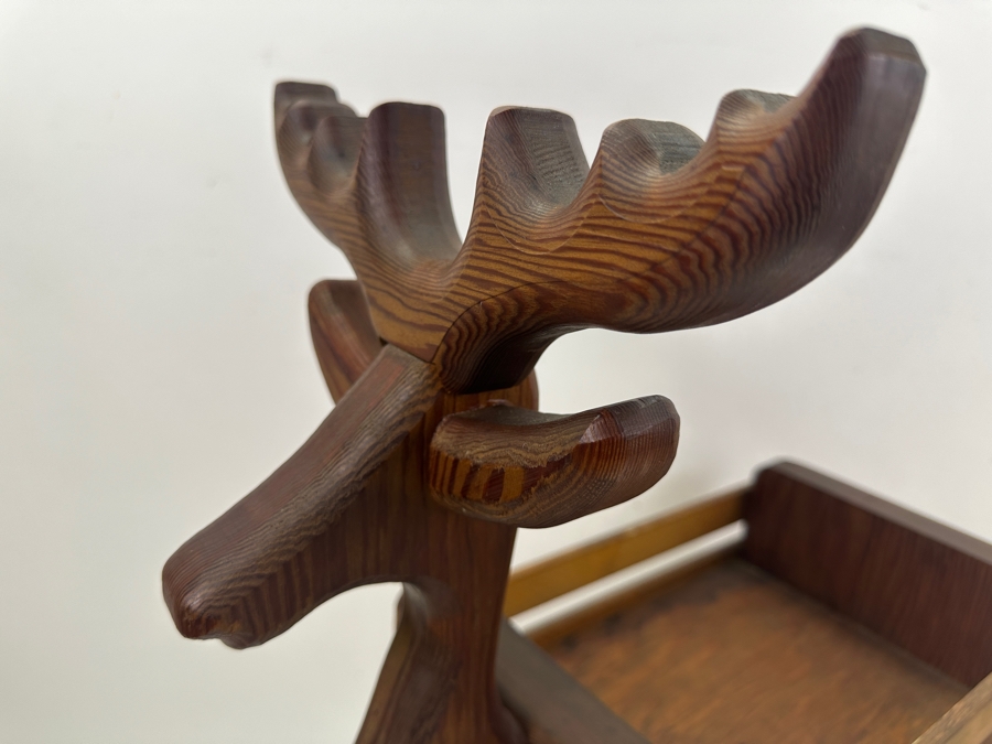 Handmade Wooden Reindeer Planter Crate 23W X 9D X 24H [Photo 2]