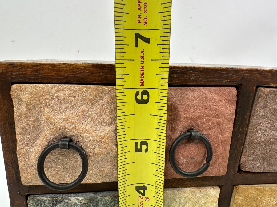 Stone Front 6-Drawer Wooden Footed Box 7.5W X 5.5D X 6.5H [Photo 10]