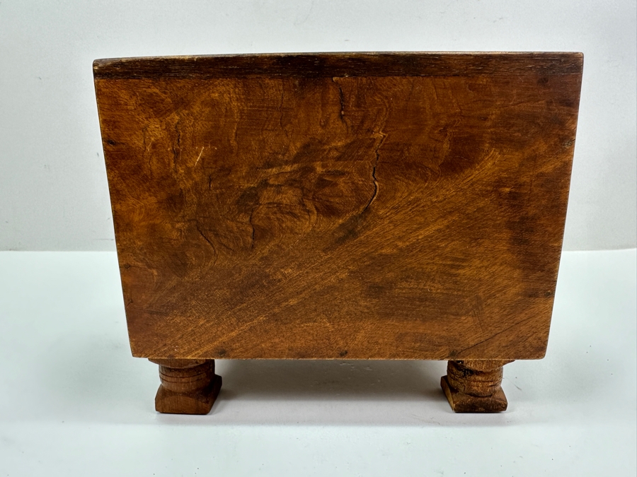 Stone Front 6-Drawer Wooden Footed Box 7.5W X 5.5D X 6.5H [Photo 6]