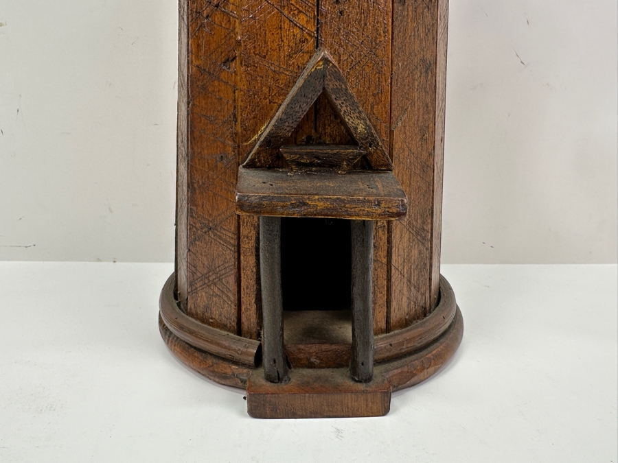 Handmade Wooden Lighthouse Sculpture 20.5'H [Photo 2]