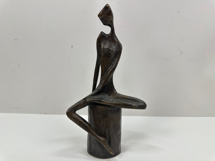 Danya B. Woman In Reflection Cast Iron Sculpture 9'H [Photo 2]