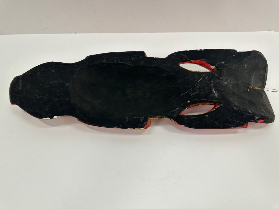 Hand Painted Wooden Fish Wall Sculpture 6W X 20L X 3D [Photo 5]