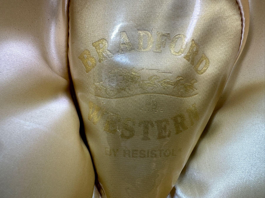 Black Bradford Western Cowboy Hat By Resistol Size 7 [Photo 6]