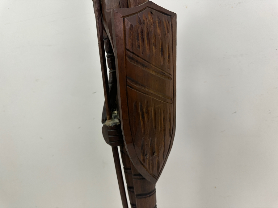 Hand Carved Wooden Don Quixote Sculpture 28'H [Photo 5]