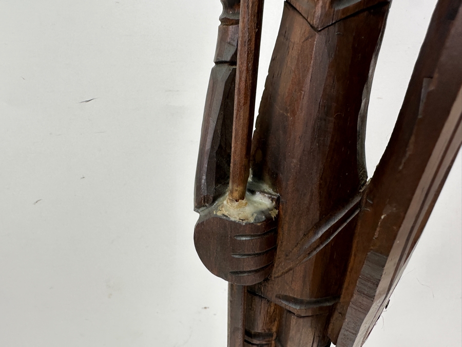 Hand Carved Wooden Don Quixote Sculpture 28'H [Photo 6]