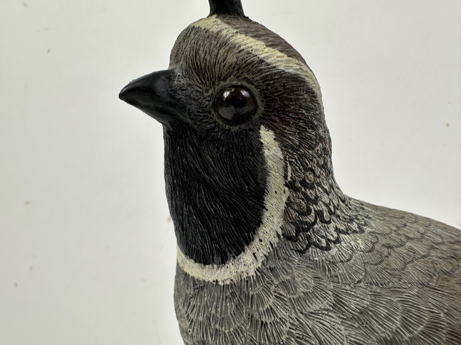 Hand Signed Limited Edition Quail Figurine By Second Nature Design Wildlife Collectibles Artist Signed On Bottom Numbered 43 Of 2,500 10'H [Photo 4]