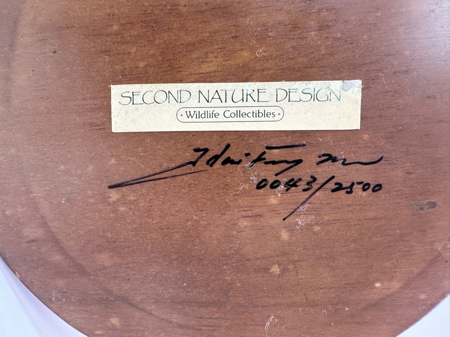 Hand Signed Limited Edition Quail Figurine By Second Nature Design Wildlife Collectibles Artist Signed On Bottom Numbered 43 Of 2,500 10'H [Photo 9]