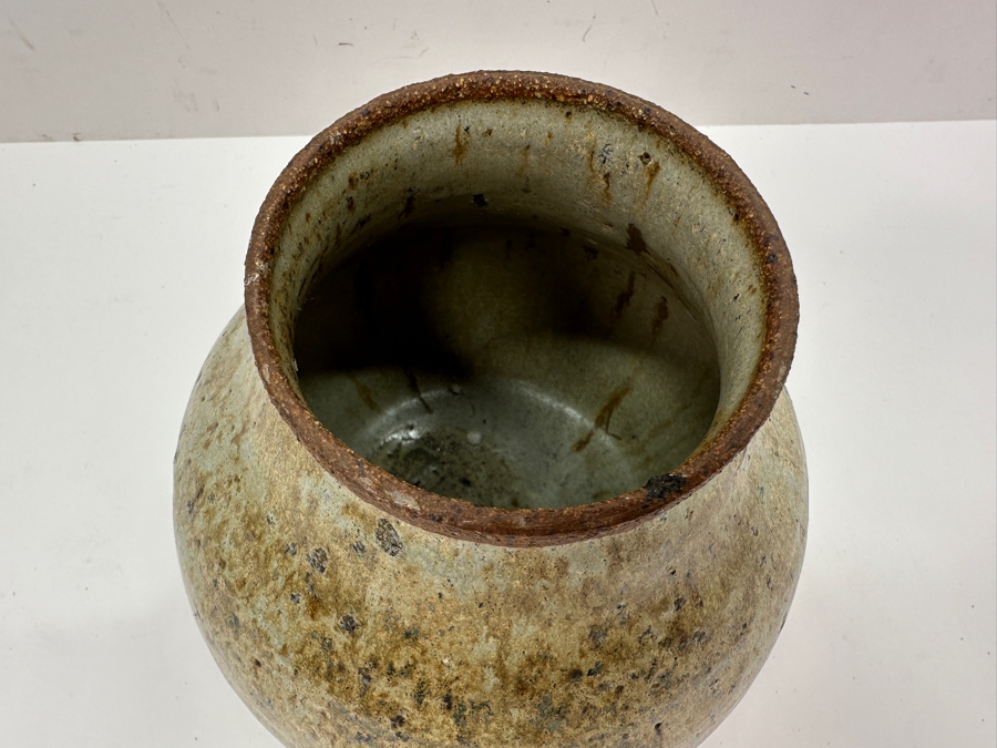 Vintage Mid-Century Artist Signed Art Pottery Vase 6'H [Photo 5]