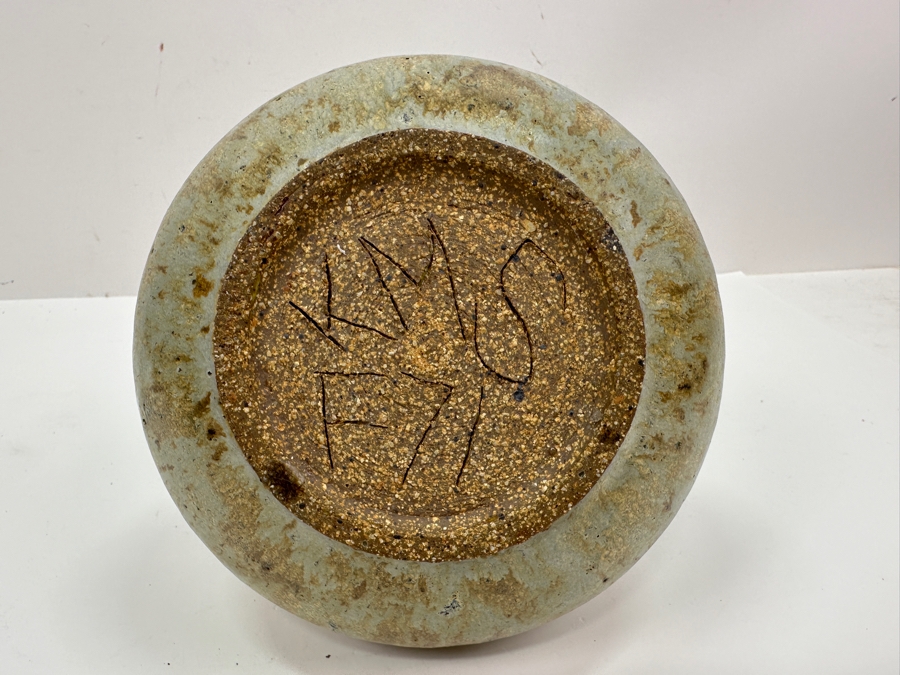 Vintage Mid-Century Artist Signed Art Pottery Vase 6'H [Photo 6]