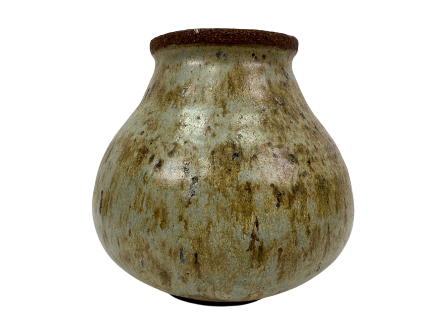 Vintage Mid-Century Artist Signed Art Pottery Vase 6'H