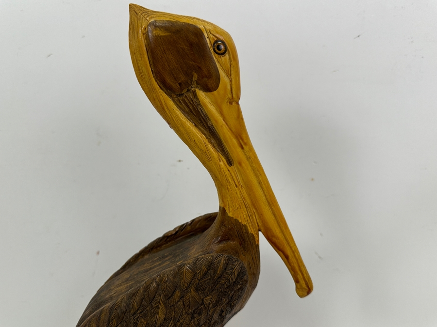Wooden Pelican Sculpture 16'H [Photo 3]