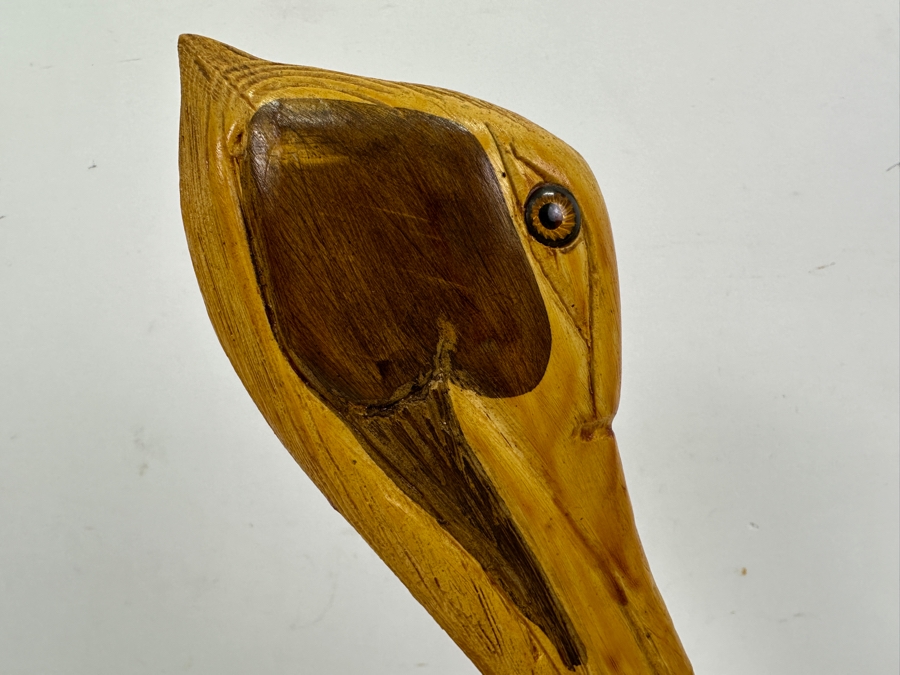 Wooden Pelican Sculpture 16'H [Photo 2]