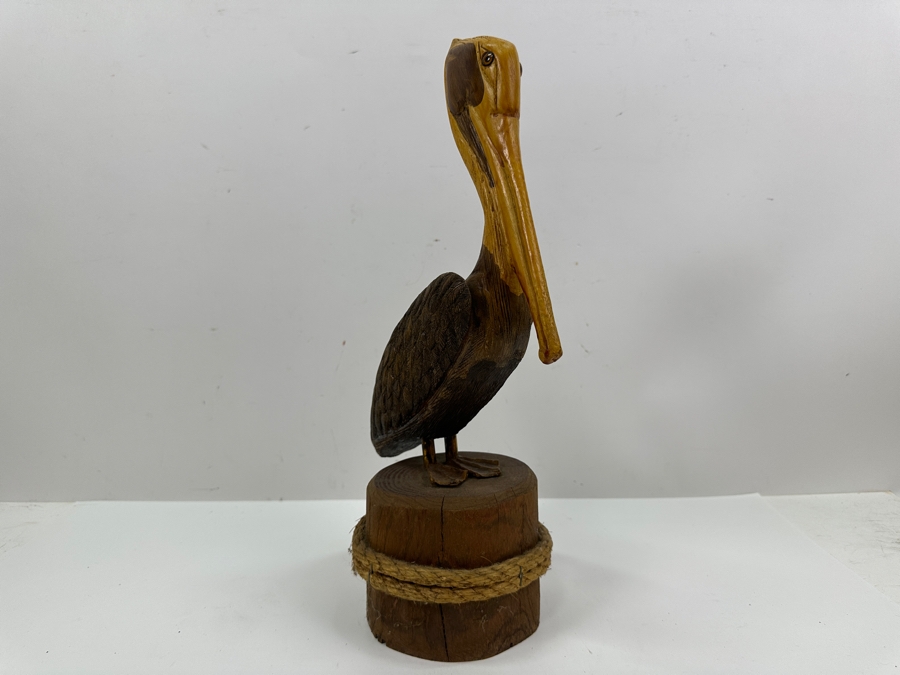 Wooden Pelican Sculpture 16'H [Photo 6]