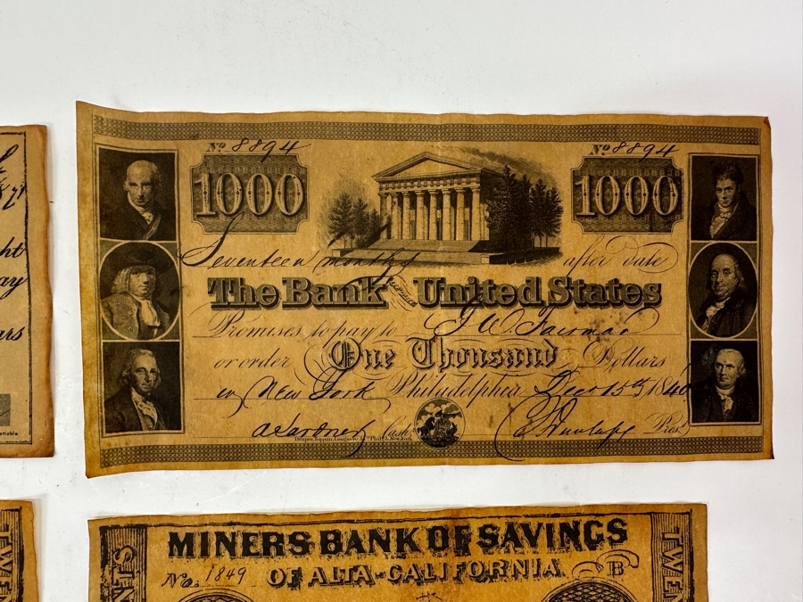 (5) Vintage Reproduction Paper Money Currency [Photo 2]