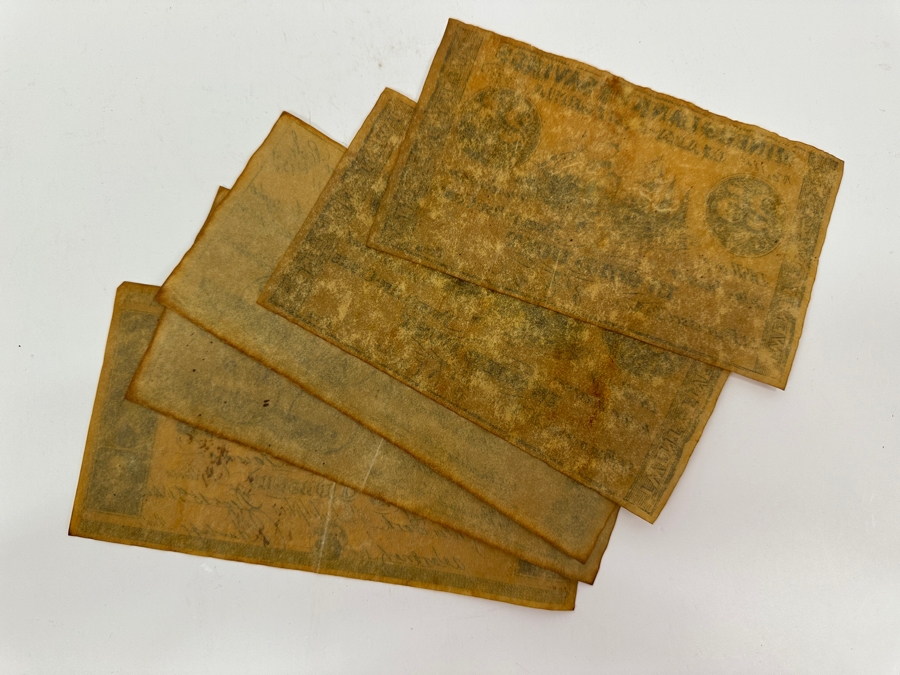 (5) Vintage Reproduction Paper Money Currency [Photo 7]