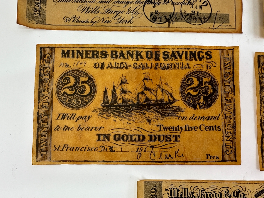 (5) Vintage Reproduction Paper Money Currency [Photo 4]