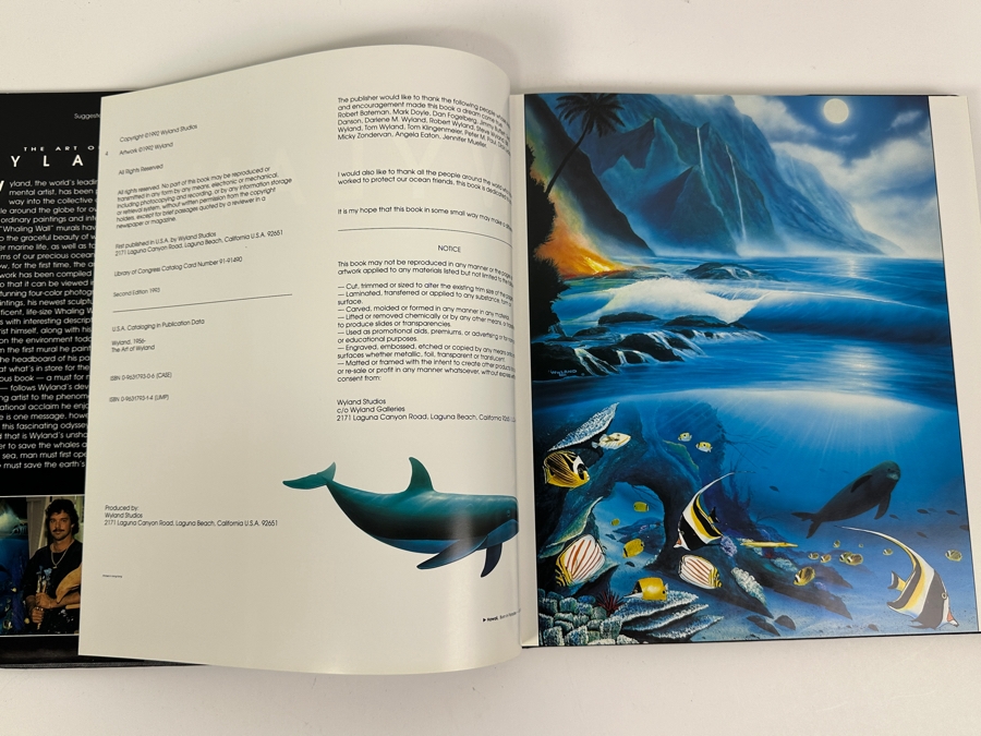 Vintage 1993 Second Edition Hardcover Book The Art Of Wyland [Photo 4]
